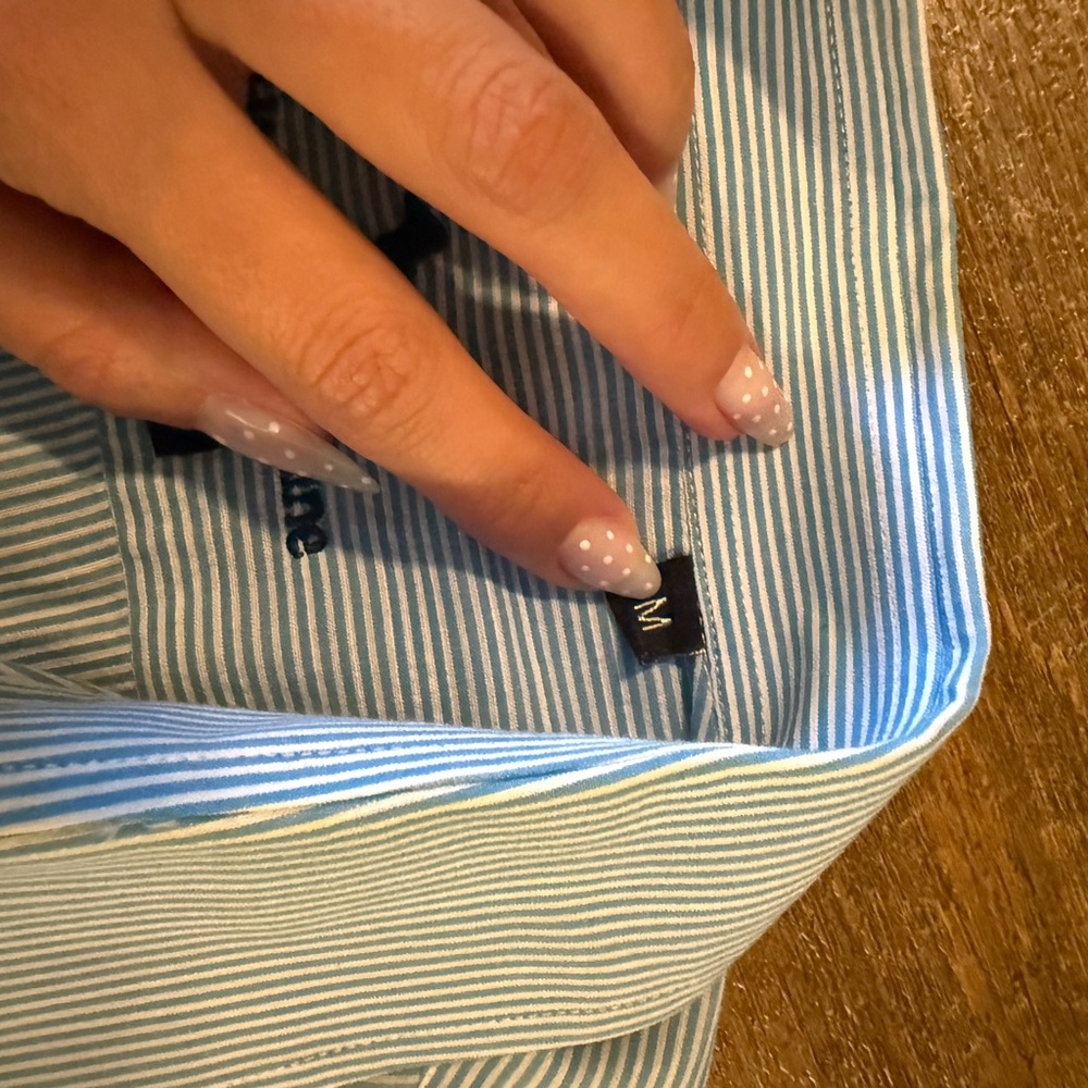 Harmont & Blaine Light Blue Striped Men's Shirt - Picture 3 of 4